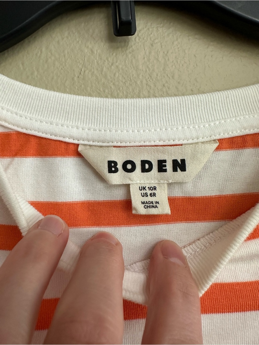 Boden 3/4 Sleeve Nautical Stripe Jersey T-Shirt Dress - Picture 4 of 8